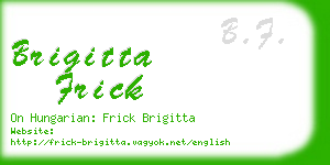 brigitta frick business card